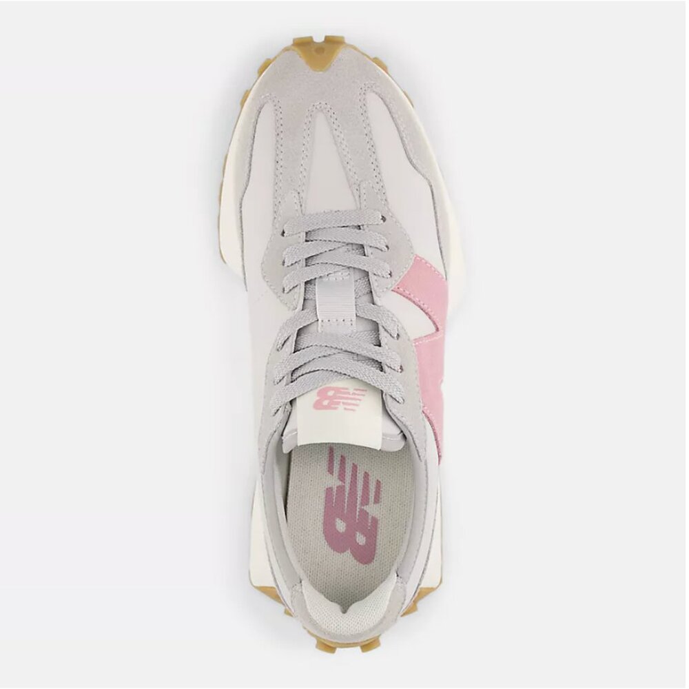 New Balance 327 Women's Casual Sneakers Shoes White Moonbeam Pink various sizes - Picture 8 of 9